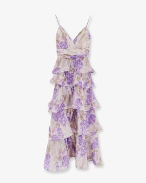 ACTUALEE Dress Ruffles - Purple