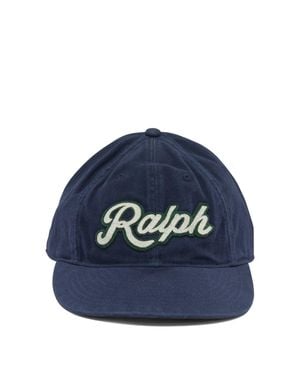 RRL Logo Baseball Cap - Blue