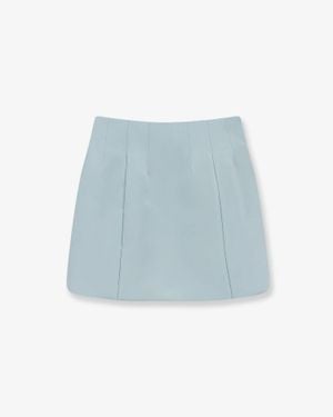 retroféte Asta Satin Skirt - Blue