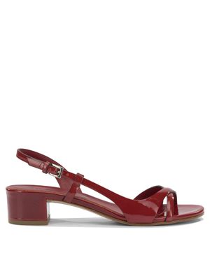 Roberto Del Carlo Calf Leather Sandals - Red