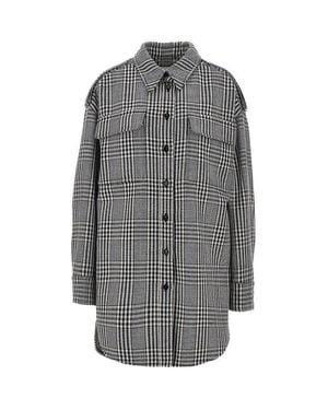 Stella McCartney Prince Of Wales Wool Overshirt - Grey
