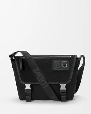 Loewe Messenger Flex Medium Crossbody Bag - Black