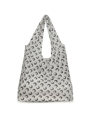 Marine Serre Luna Tote Bag - White