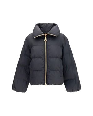 Balmain Jacket Padded High-Neck - Blue