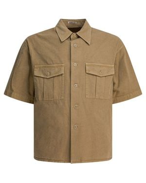 AURALEE Cotton Shirt Shirts - Natural