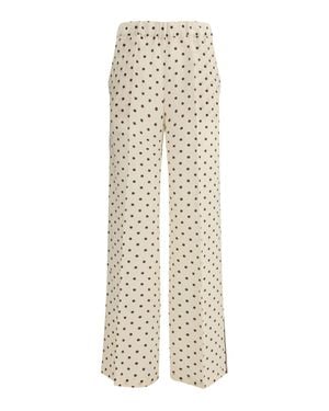 P.A.R.O.S.H. Polka-Dot Trousers - White