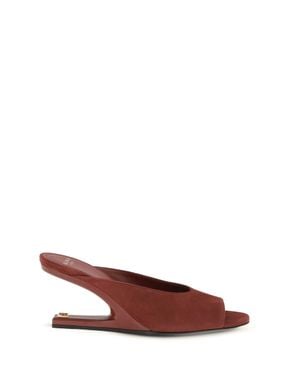 Balmain Mules Suede - Brown