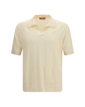 Cruna T-Shirt Levanti V-Neck - White