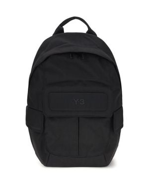 Y-3 Logo Backpack - Black