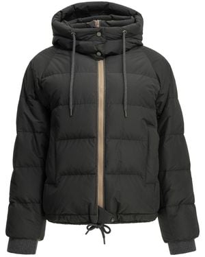 Brunello Cucinelli Taffeta Short Down Jacket - Black