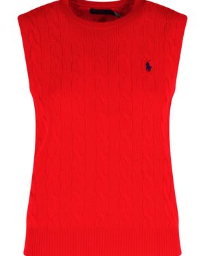 Polo Ralph Lauren Wool And Cashmere Vest - Red