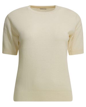 AURALEE Cashmere Crewneck Sweater Ivory - Natural
