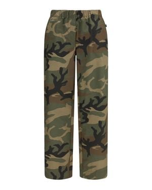 Ella Camouflage Palazzo Trousers - Green