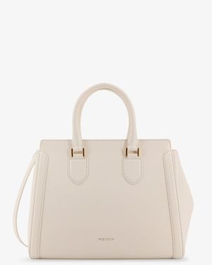 McQueen Birdee Large Leather Shoulder Bag - Natural