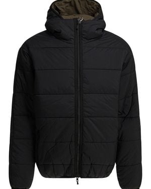 DAIWA PIER 39 Reversible Nylon Short Down Jacket Jackets And Coats - Black