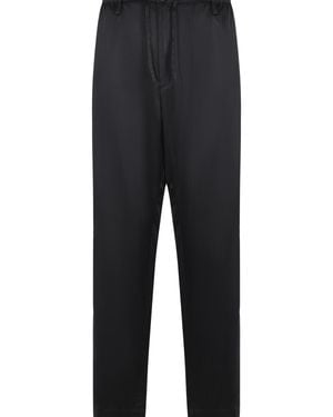 Dries Van Noten 'Penny' Cotton Blend Pants - Blue