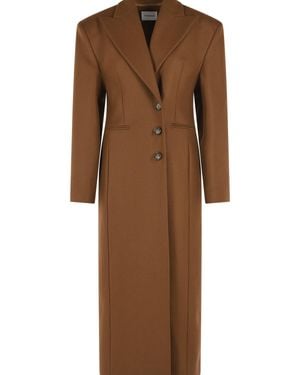 ANDAMANE 'Ottavia' Virgin Wool Blend Coat - Brown