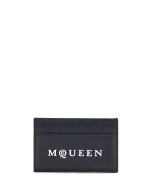 McQueen Logoed Card Holder - Blue