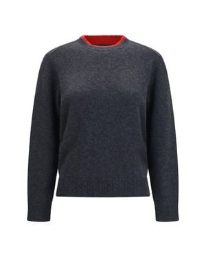 Loulou de Saison Otis Cashmere Jumper Charcoal - Blue
