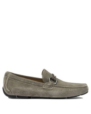 Ferragamo "Driver" Loafers - Grey