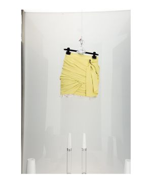 Celine Draped Mini Skirt - Grey