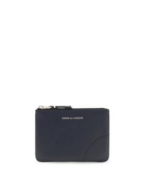 Comme des Garçons Coin Purse Calf Leather - Blue