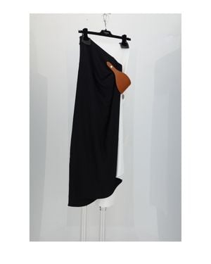 Celine Draped Skirt - White
