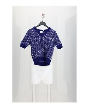 Dior Jacquard Knit Ba-Cannage - Blue