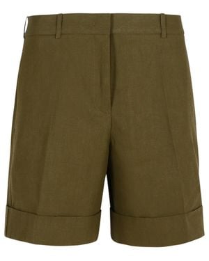 Jil Sander Linen Shorts - Green