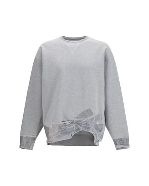 Margiela Taped Jersey Sweatshirt Melange - Grey
