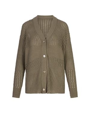 Max Mara Pure "March" Cardigan - Green