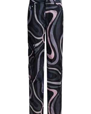 PUCCI Marmo Print Cargo Pants - Blue