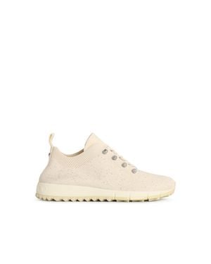 Jimmy Choo 'Veles' Milk Fabric Trainers - Natural