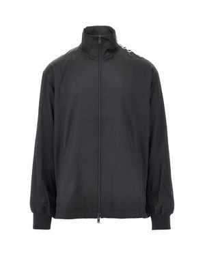 Y-3 Gradient 3 Stripes Satin Track Jacket - Black