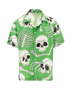 Endless Joy 'Skeleton' Modal Shirt - Green