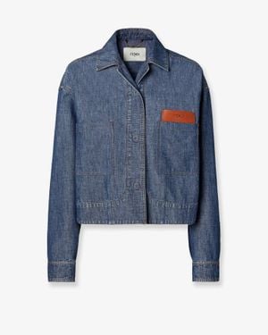Fendi Chambray Denim Jacket - Blue