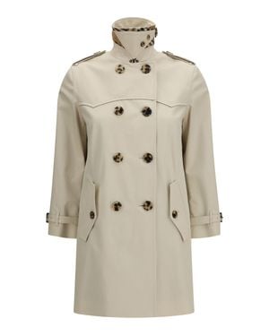 Burberry Short Summerside Trench - Natural