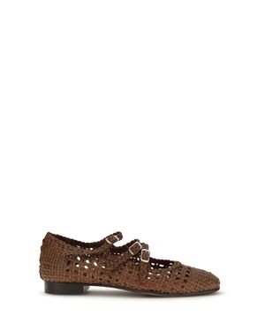 CAREL PARIS Ballerina Shoes Woven Leather - Brown