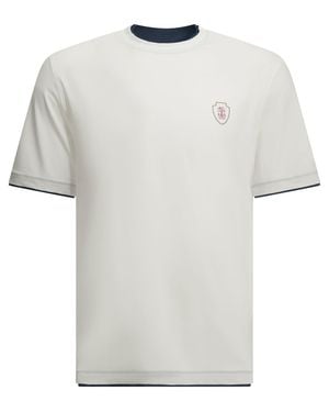 Brunello Cucinelli Crewneck T-Shirt - White