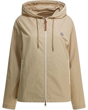 Moncler Sarracenia Lightweight Hooded Jacket - Natural