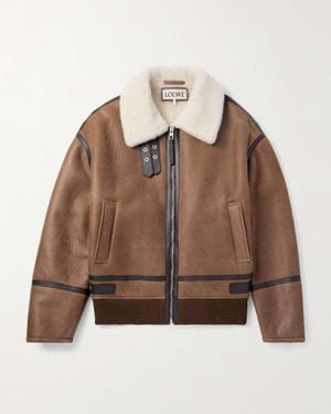 Loewe Shearling Jacket - Brown