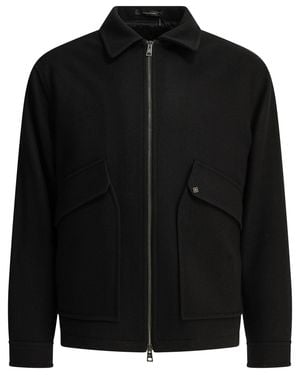 Tagliatore "Adams" Short Coat - Black