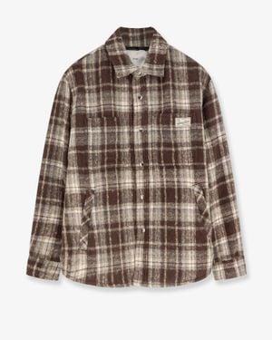 DUNST Jacket Madras Flannel - Brown