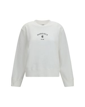 MM6 by Maison Margiela Crewneck Sweatshirt - White
