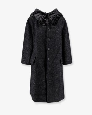 COMME DES GARÇONS PLAY Wool Coat - Black