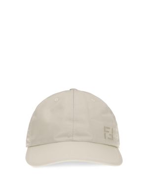 Fendi Nylon Baseball Cap - White