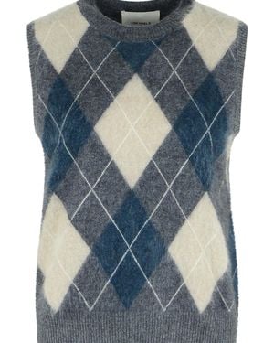 Lisa Yang 'Yasmine' Graphite Cashmere Vest - Blue