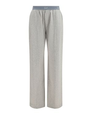 KENZO Signature Stretch Cotton Trousers - Grey