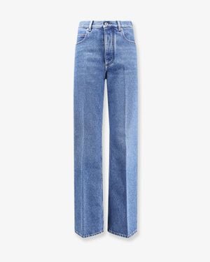 Bottega Veneta Flared Cotton Jeans - Blue