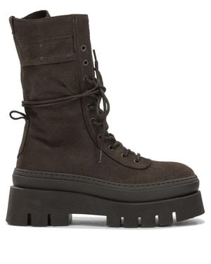 COPENHAGEN Leather Boots - Black